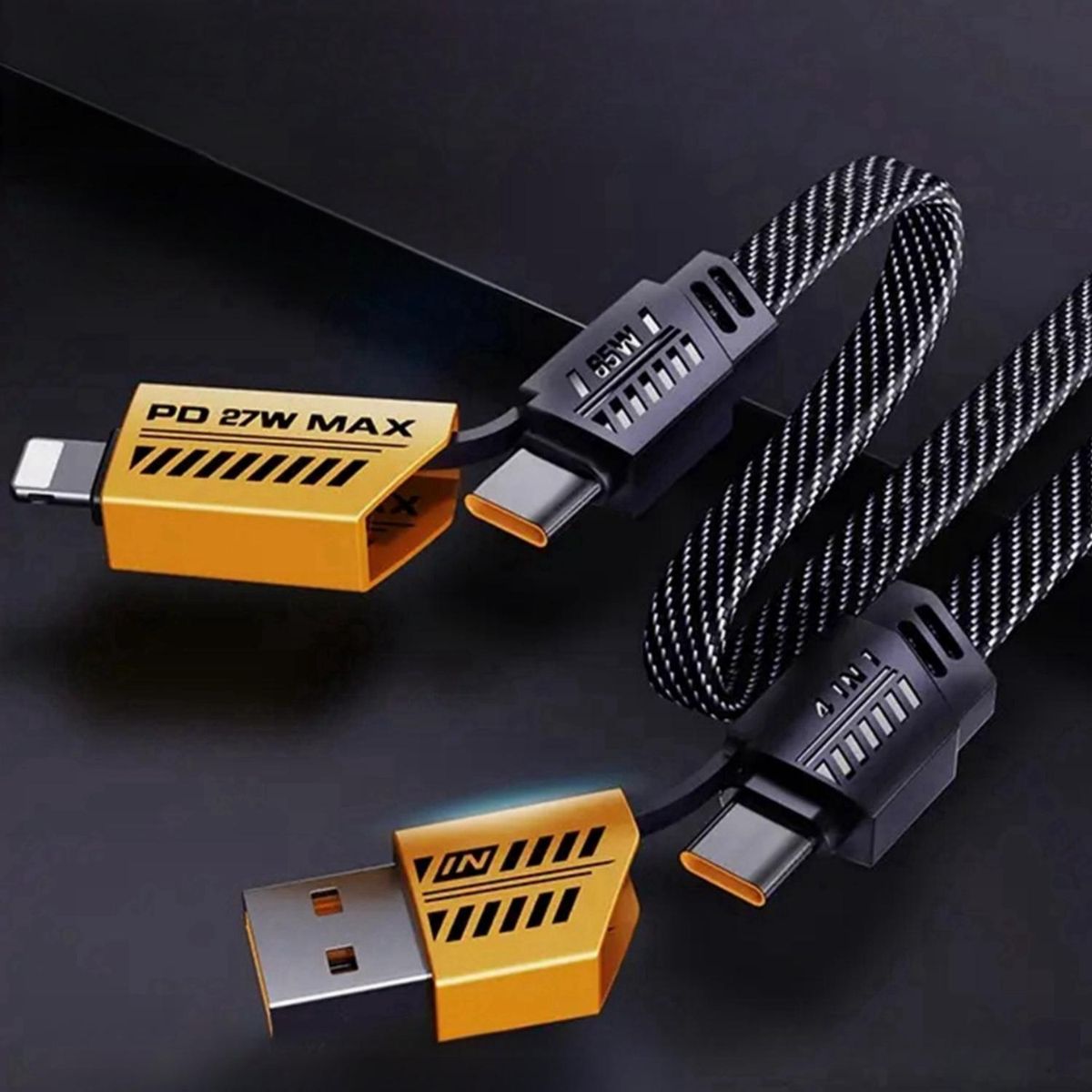 4 In 165w Fast Charging Data Cable (with Box)