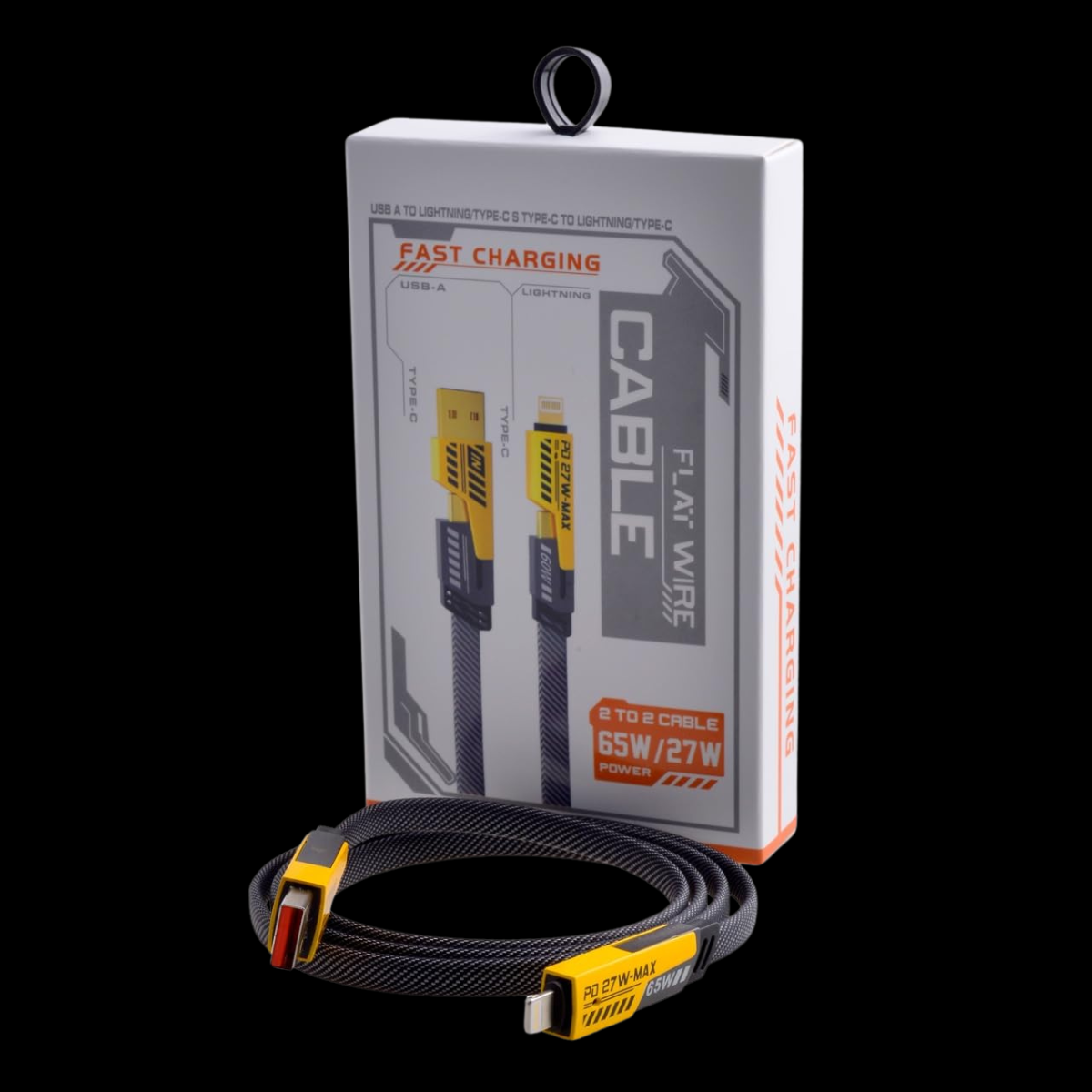 4 In 165w Fast Charging Data Cable (with Box)