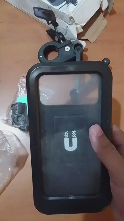 Waterproof Magnetic Bicycle Phone Holder with 360° Rotation