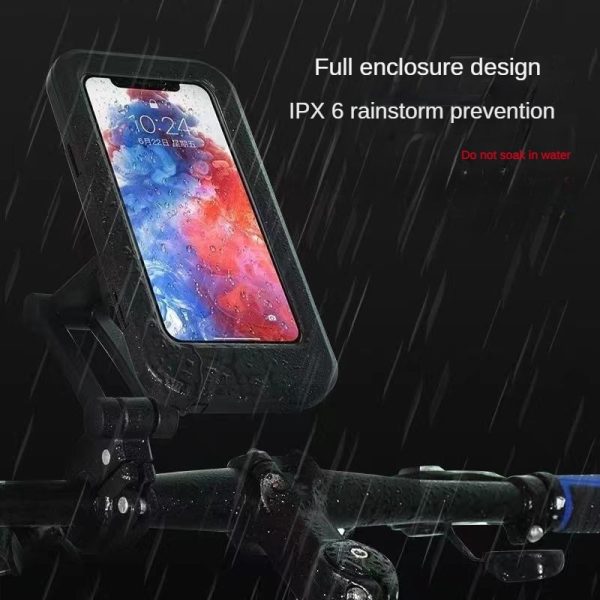 Waterproof Magnetic Bicycle Phone Holder with 360° Rotation